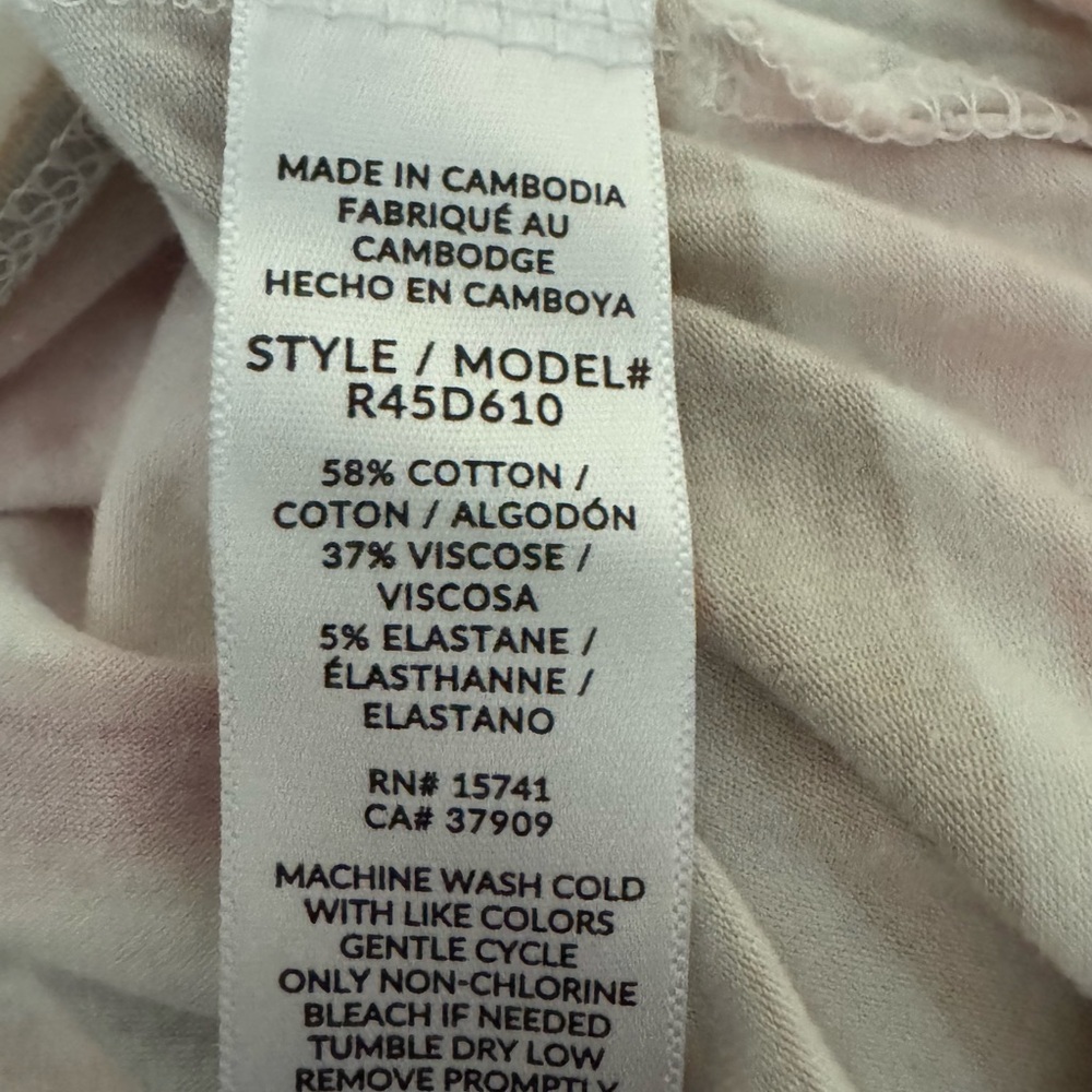 C-139 Splendid White Pink‎ & Tan Stripe Racer Back Sleeveless Maxi Dress Size L - Picture 11 of 12